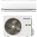 Panasonic varmepumpe sæt med indedel og udedel, hvid, energieffektiv model med R32 kølemiddel.